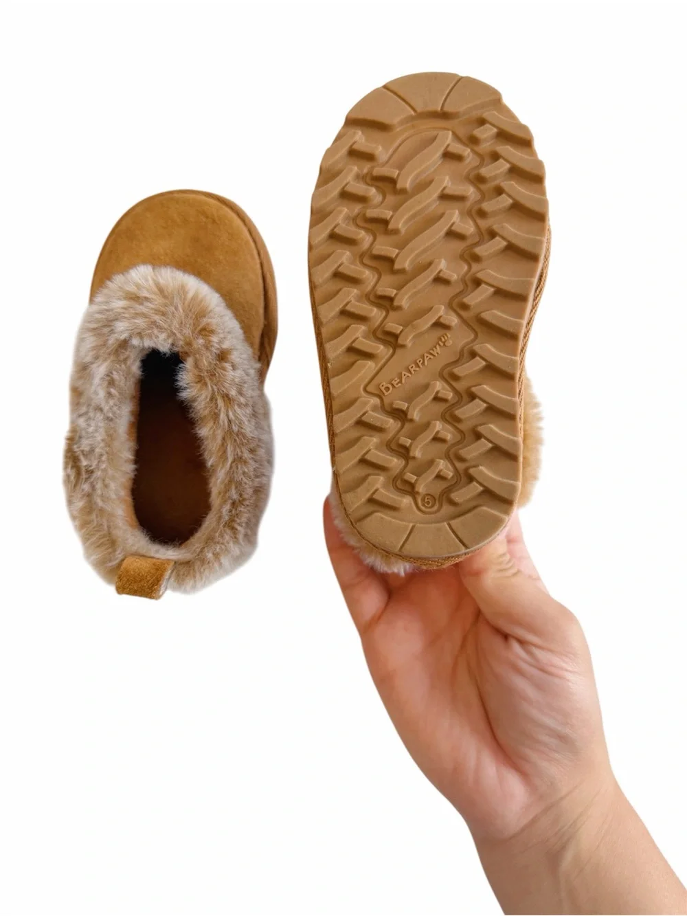 BearPaw Chestnut Brown Faux Fur Lined Slipper